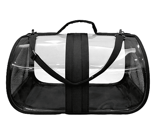 Bacco Milano Şeffaf Kedi Ve Köpek Çantası Siyah 44x28x28 CM