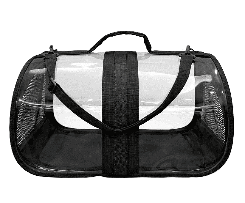 Bacco Milano Şeffaf Kedi Ve Köpek Çantası Siyah 44x28x28 CM - 1