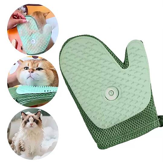 Buharlı Kedi Ve Köpek Tüy Temizleme Eldiveni - 3