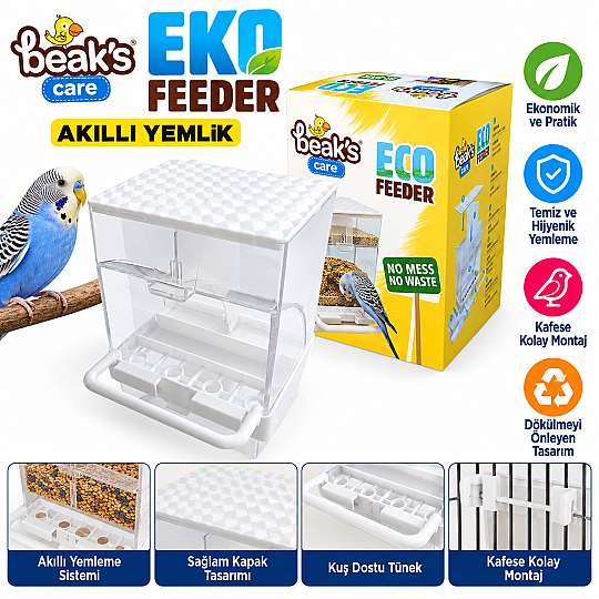 Eko Feeder Kutulu Akıllı Yemlik 8 Adet