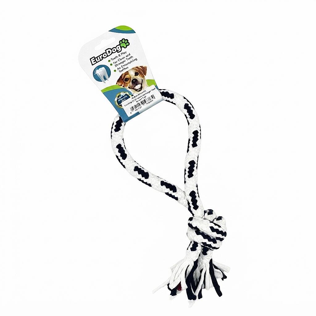 Diş İpi Halka Tek Düğüm Siyah Beyaz 25 CM - 1