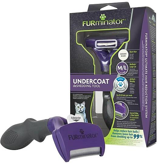 Furminator Kısa Tüylü Kedi Tarağı [M/L]