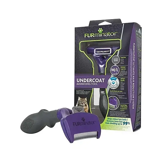 Furminator Long Hair Uzun Tüylü Kedi Tarağı M/L
