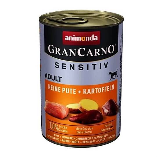 Gran Carno Sensitiv Hindili Patatesli Köpek Konservesi 400 Gr 12 Adet