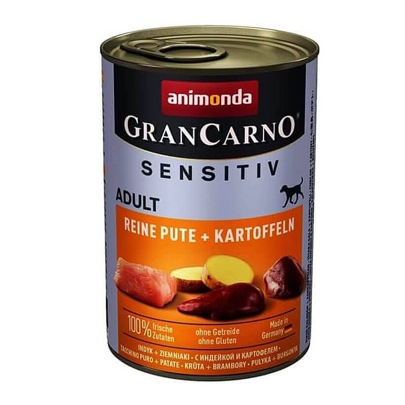Gran Carno Sensitiv Hindili Patatesli Köpek Konservesi 400 Gr 12 Adet - 1