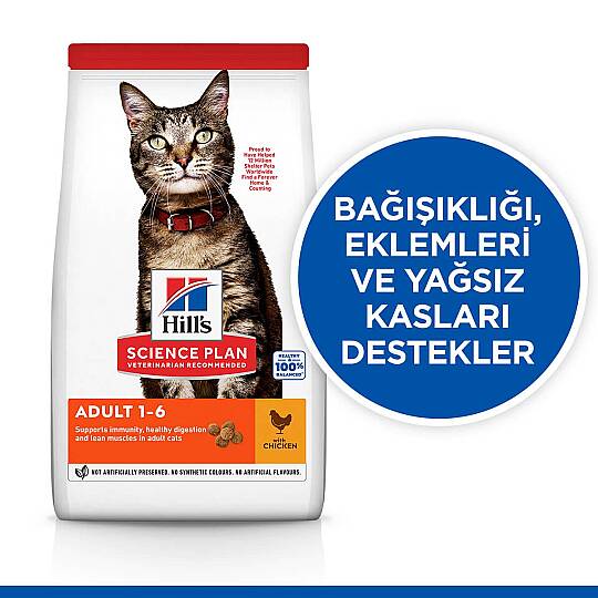 Hills Adult Chicken Tavuklu Yetişkin Kuru Kedi Maması 1.5 KG