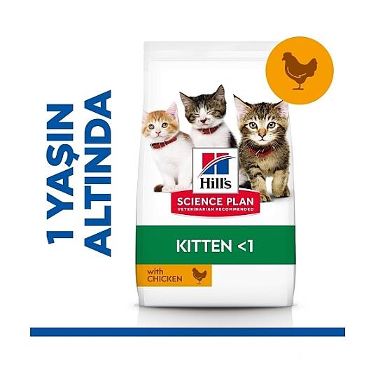 Hills Kitten Tavuklu Yavru Kedi Maması 3 KG