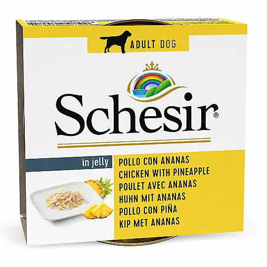 Jelly Tavuk ve Ananas Jöle İçinde Yetişkin Köpek Konservesi 150 GR