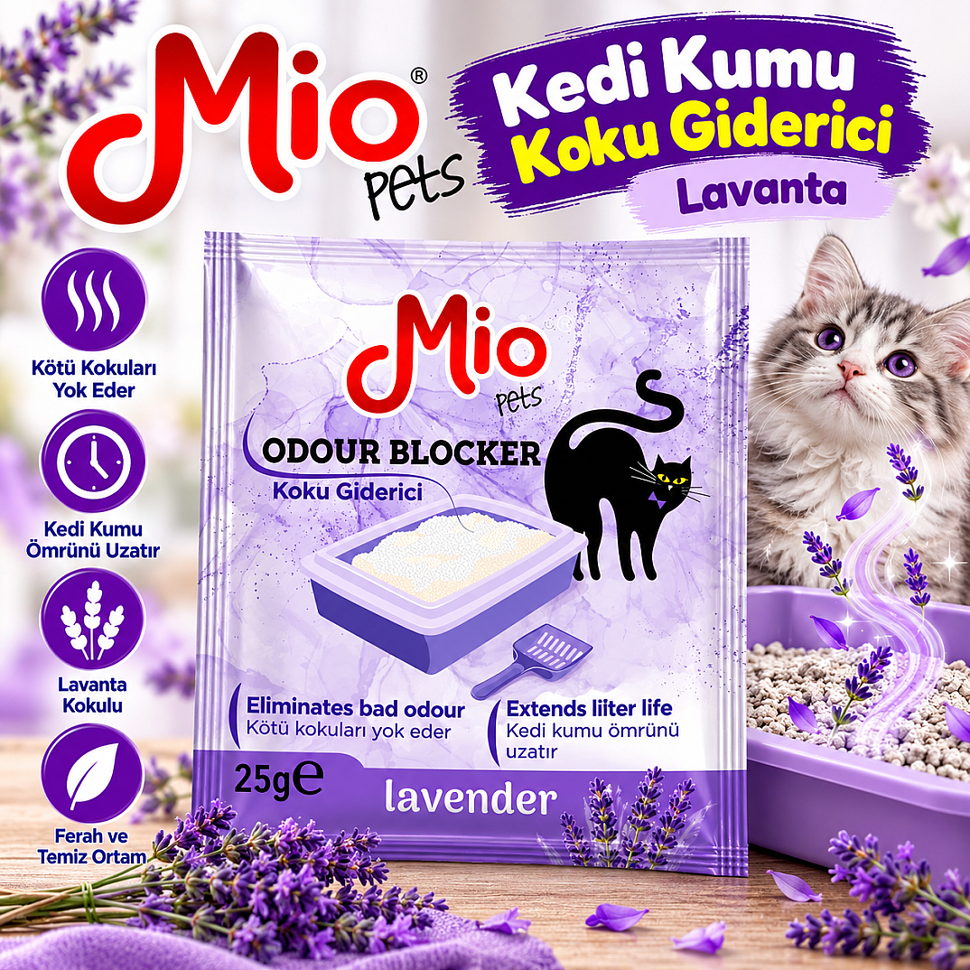 Kedi Kumu Koku Giderici Lavanta 15 Adet - 1