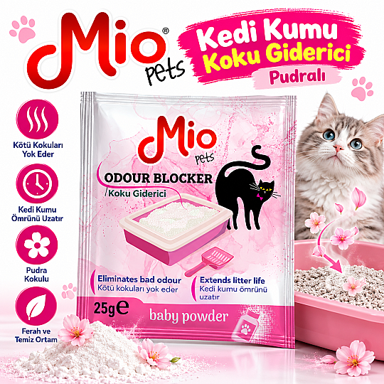 Kedi Kumu Koku Giderici Pudralı 15 Adet