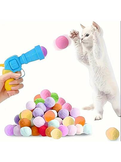 Peluş Toplu Kedi Oyun Tabancası 14 CM