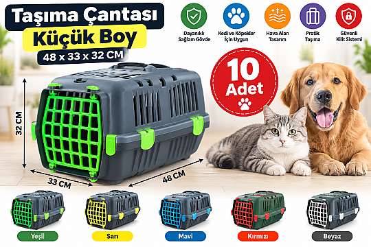 Taşıma Çantası Küçük Boy Antrasit 48x33x32 CM 10 Adet