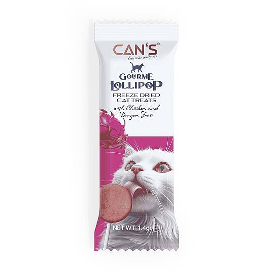 Tavuk ve Ejder Meyveli Kedi Ödül Lolipop 15 Adet