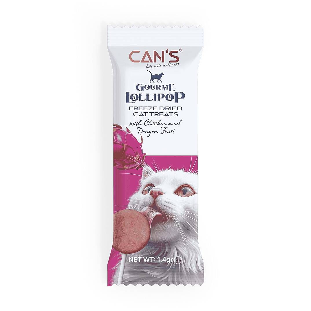 Tavuk ve Ejder Meyveli Kedi Ödül Lolipop 15 Adet - 1