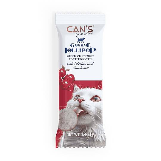 Tavuk ve Kızılcık Kedi Ödül Lolipop 15 Adet