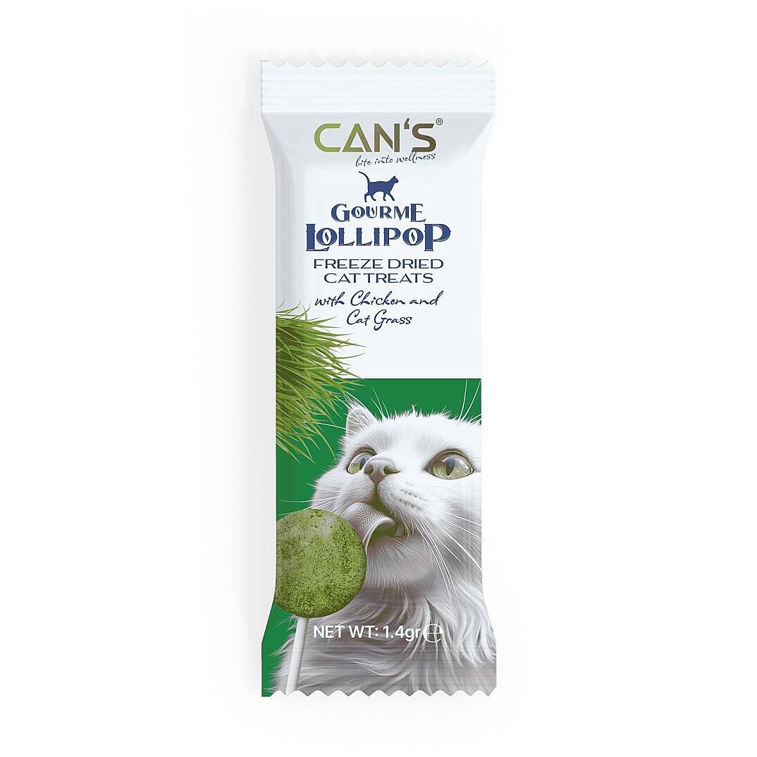 Tavuklu ve Kedi Çimli Kedi Ödül Lolipop 15 Adet - 1