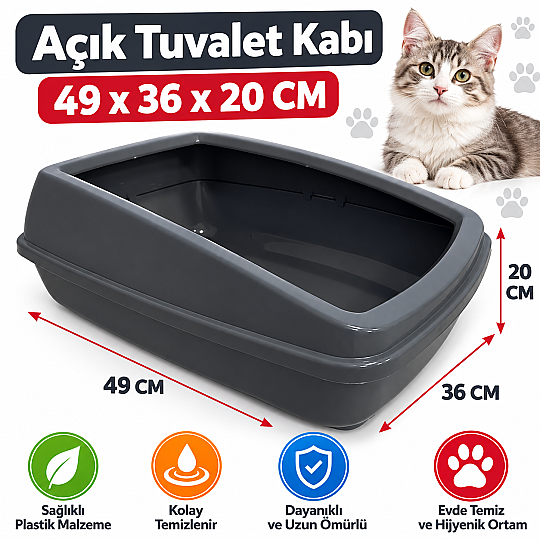 Tisert Açık Tuvalet Kabı 49x36x20 CM 10 Adet