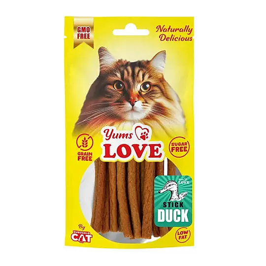 Yumuşak Kedi Ödülü Çubuk Ördekli 10 CM 50 GR