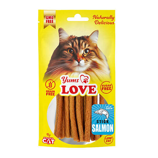 Yumuşak Kedi Ödülü Çubuk Somon Balıklı 10 CM 50 GR