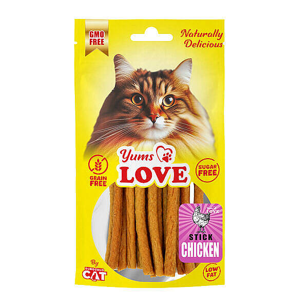 Yumuşak Kedi Ödülü Çubuk Tavuklu 10 CM 50 GR - 1