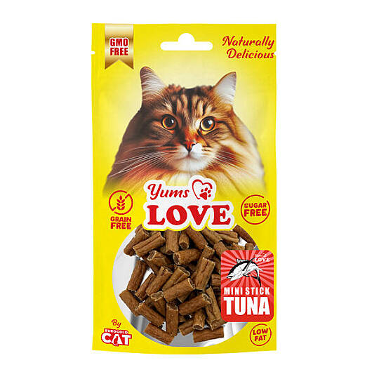 Yumuşak Kedi Ödülü Mini Çubuk Ton Balıklı 2 CM 50 GR